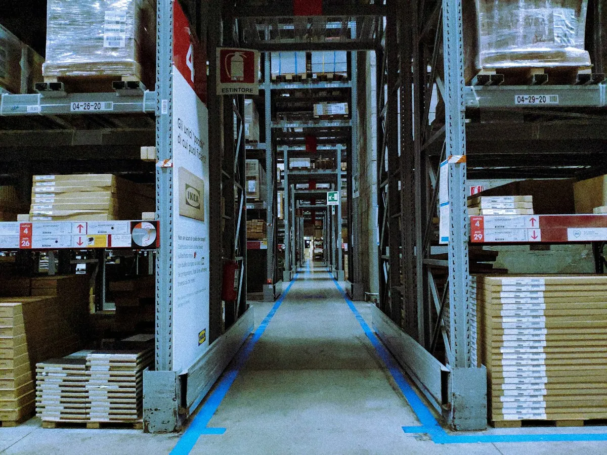 Lorong rak yang terbaca fixed reader dalam hitungan detik, tanpa perlu terlihat langsung.